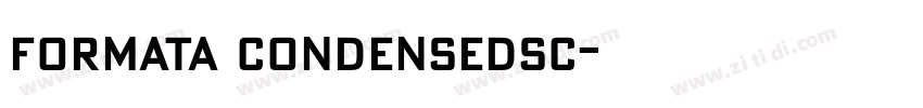 formata condensedsc字体转换